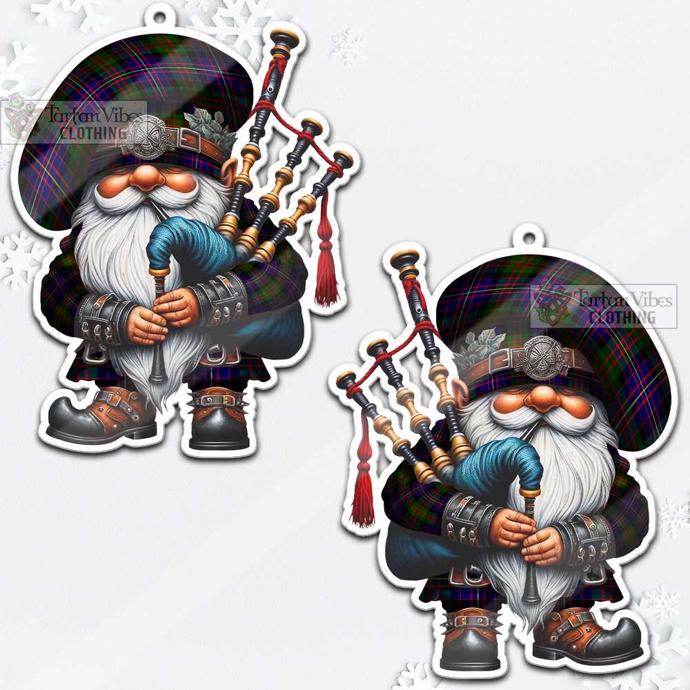 Chalmers Tartan Bagpiper Gnome Christmas Ornament - Tartan Vibes Clothing