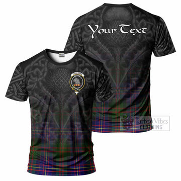 Chalmers Tartan T-Shirt with Family Crest Celtic Thistle Vibes