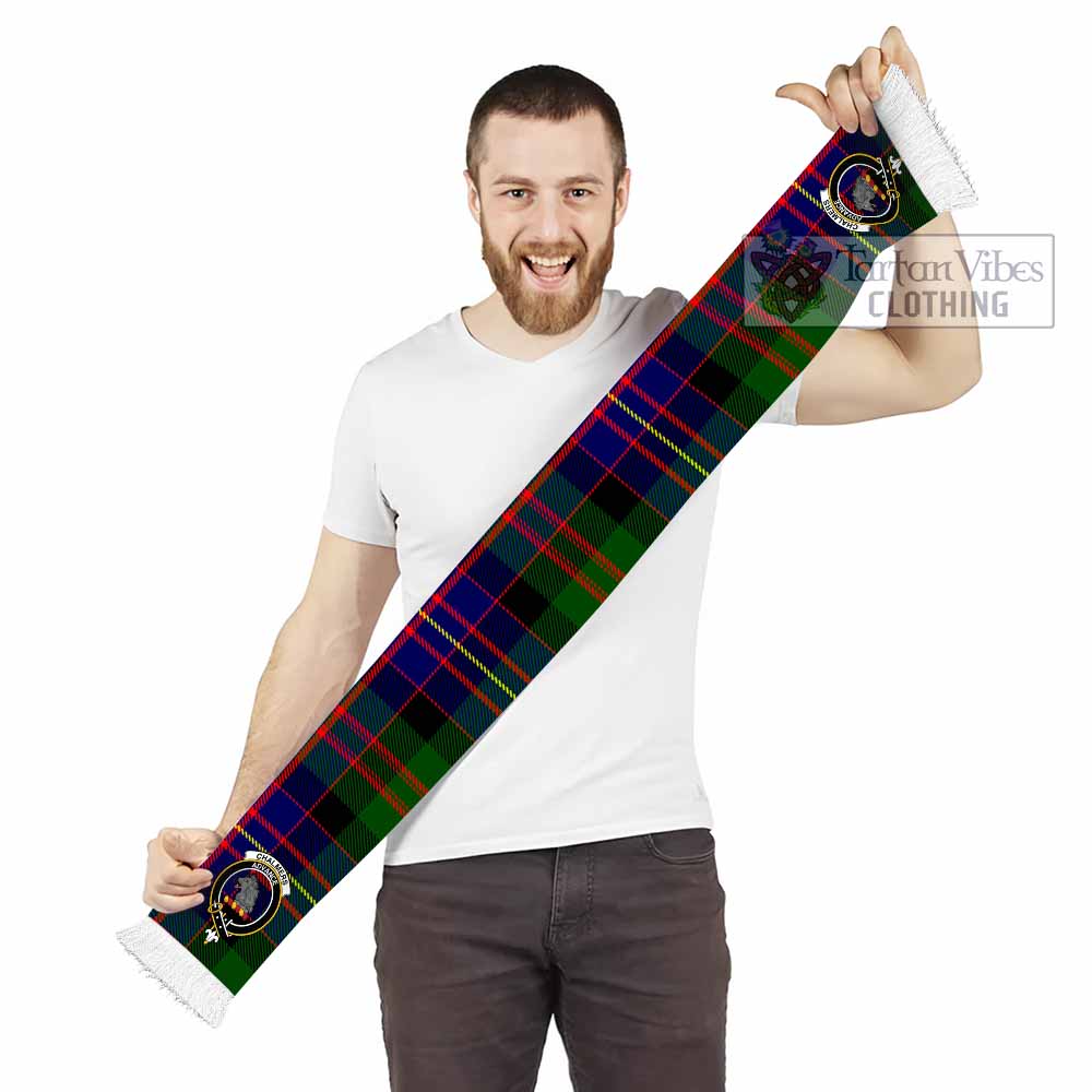 Chalmers Tartan Ruffneck Scarf with Family Crest - Tartan Vibes Clothing