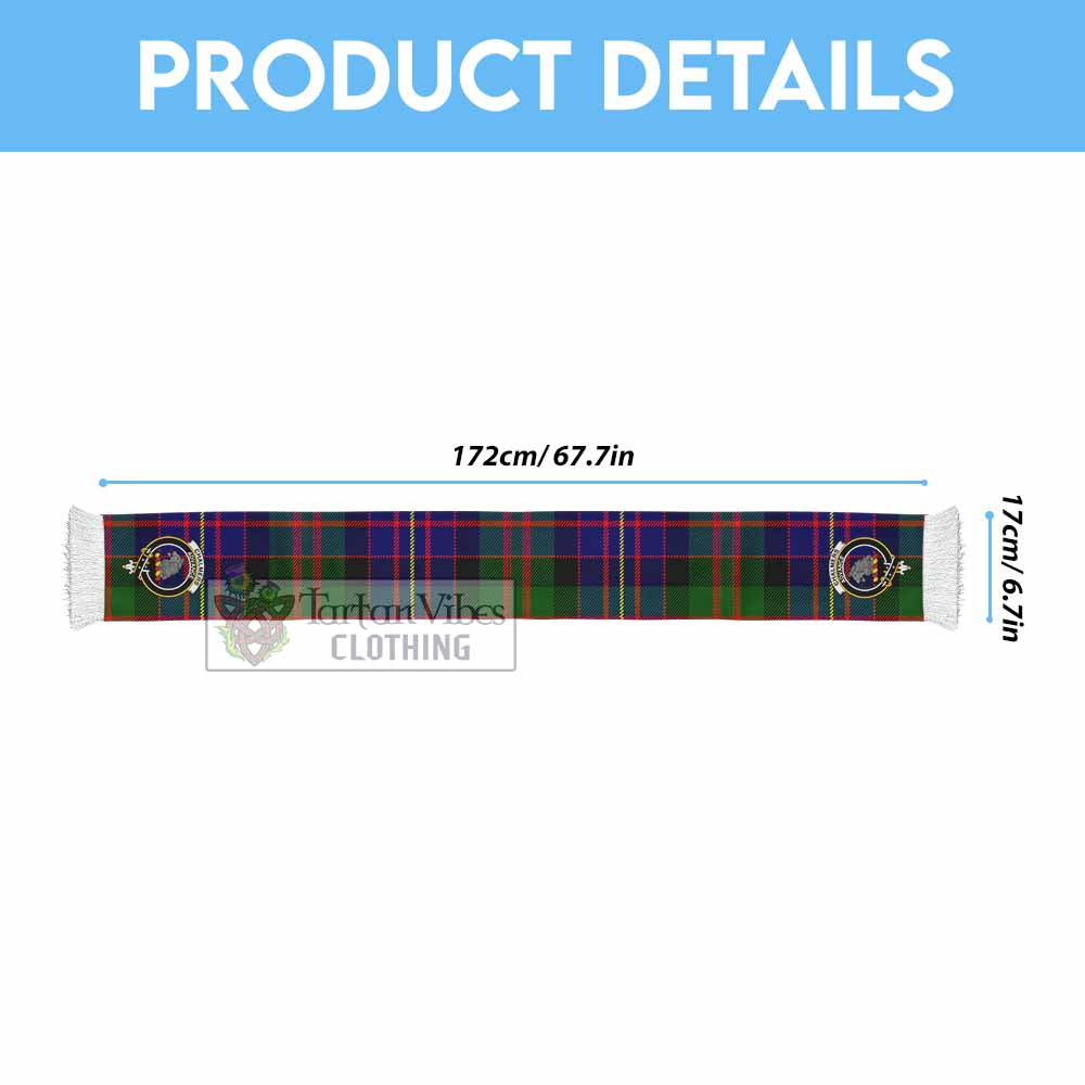 Chalmers Tartan Ruffneck Scarf with Family Crest - Tartan Vibes Clothing