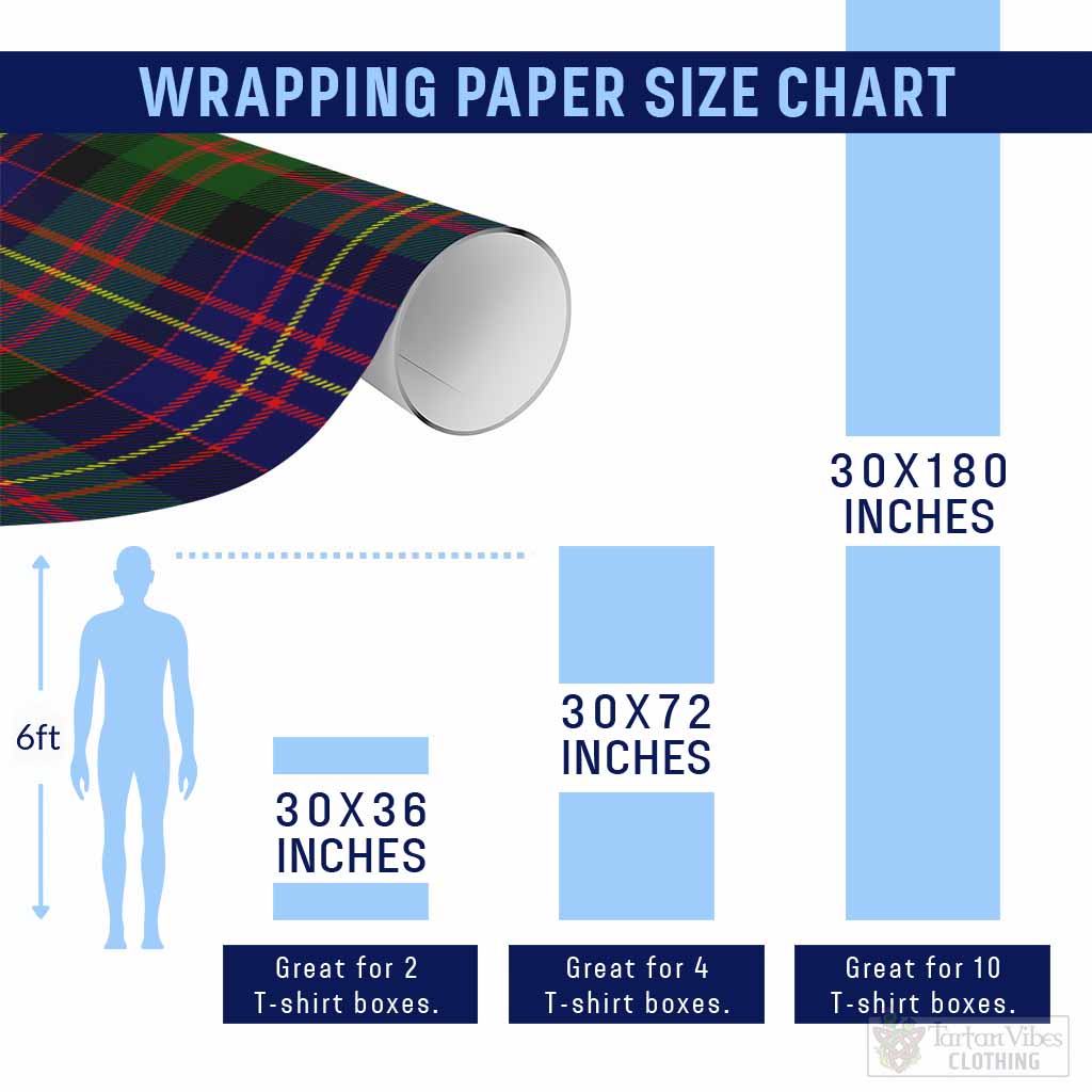 Chalmers Classic Tartan Wrapping Paper, Classic Scottish Plaid Gift Wrap