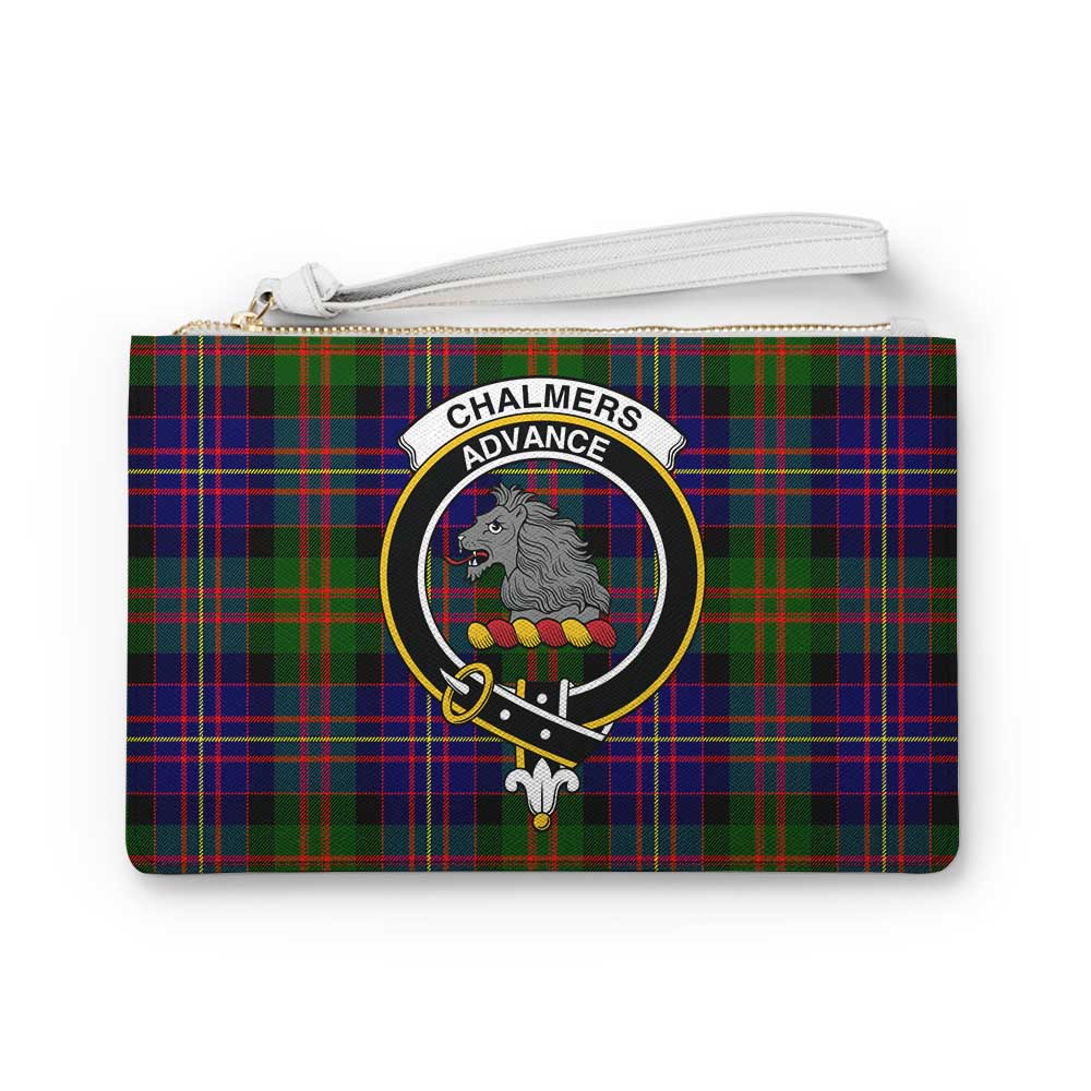 Tartan Vibes Clothing Chalmers Family Crest Tartan Clutch Bag