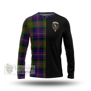 Chalmers Tartan Long Sleeve T-Shirt with Family Crest and Half Of Me Style Unisex - Tartan Vibes Clothing