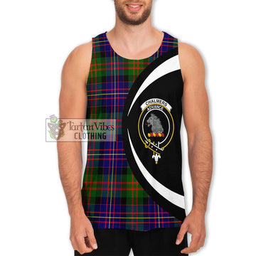Chalmers Tartan Men's Tank Top with Family Crest Circle Style Men - Tartan Vibes Clothing