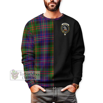 Chalmers Tartan Sweatshirt with Family Crest and Half Of Me Style Unisex - Tartan Vibes Clothing