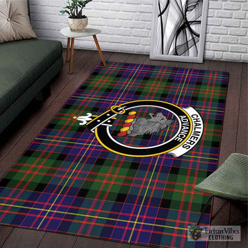 Chalmers Tartan Area Rug with Family Crest L 59*86 inch (150x220 cm) - Tartan Vibes Clothing