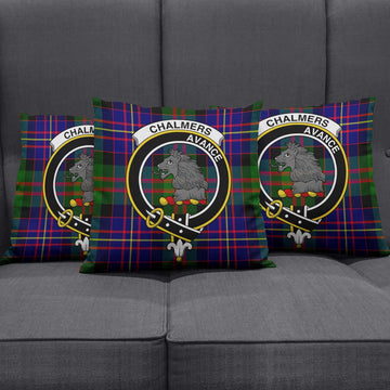 Chalmers Tartan Pillow Cover with Family Crest Rectangle Pillow Cover 51*91cm - Tartan Vibes Clothing