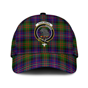 Chalmers Modern Tartan Classic Cap with Family Crest