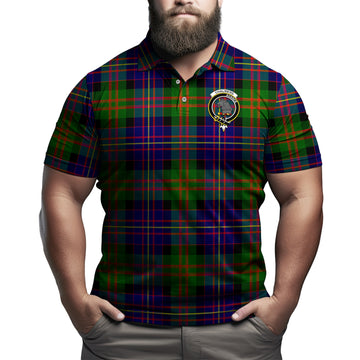 Chalmers Modern Tartan Men's Polo Shirt with Family Crest