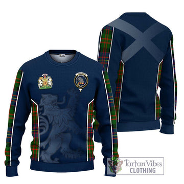 Chalmers Tartan Ugly Sweater with Family Crest and Lion Rampant Vibes Sport Style Unisex - Tartan Vibes Clothing