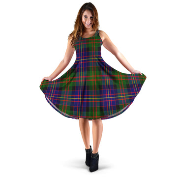 Chalmers Tartan Sleeveless Midi Womens Dress