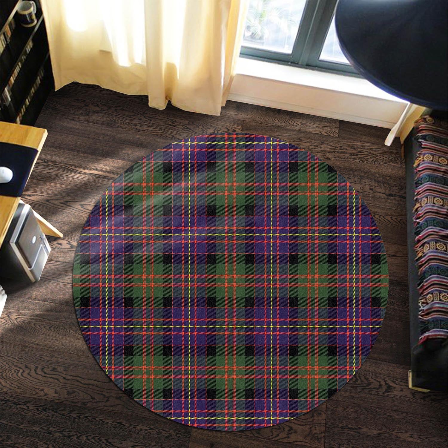 Chalmers Tartan Round Rug Premium Round Rug - Tartan Vibes Clothing