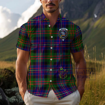 Chalmers Tartan Cotton Hawaiian Shirt with Family Crest Kid - Tartan Vibes Clothing