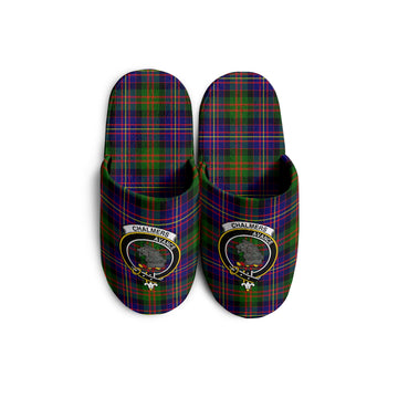 Chalmers Tartan Home Slippers with Family Crest