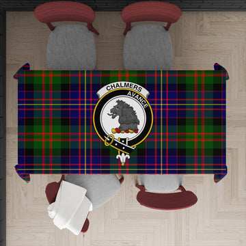 Chalmers Tartan Tablecloth with Family Crest XL 57.1"x70.9"(145x180cm) - Tartan Vibes Clothing