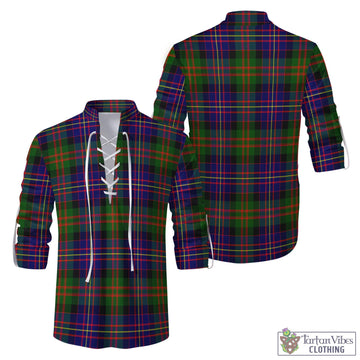 Chalmers Tartan Men's Scottish Traditional Jacobite Ghillie Kilt Shirt Men - Tartan Vibes Clothing