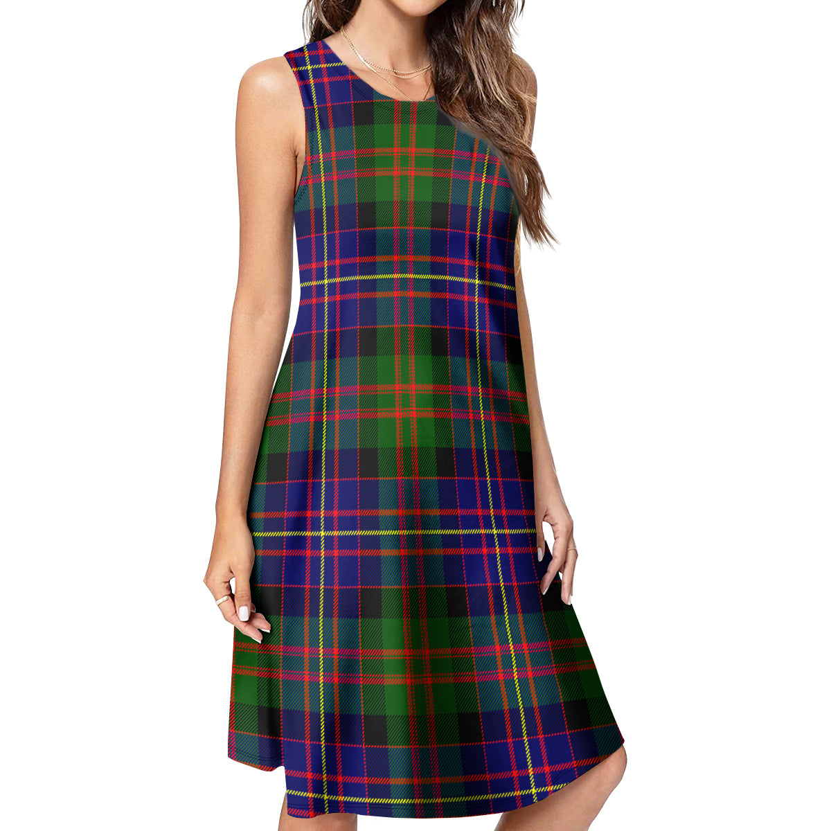 Chalmers Modern Tartan Womens Casual Dresses - Tartanvibesclothing