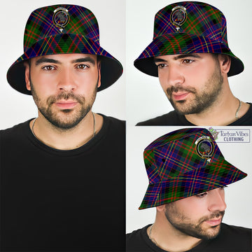 Chalmers Tartan Bucket Hat with Family Crest Bucket Hat One Size - Tartan Vibes Clothing