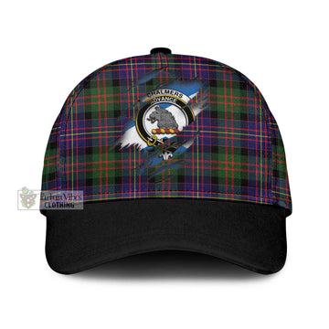 Chalmers Modern Tartan Classic Cap with Family Crest In Me Style