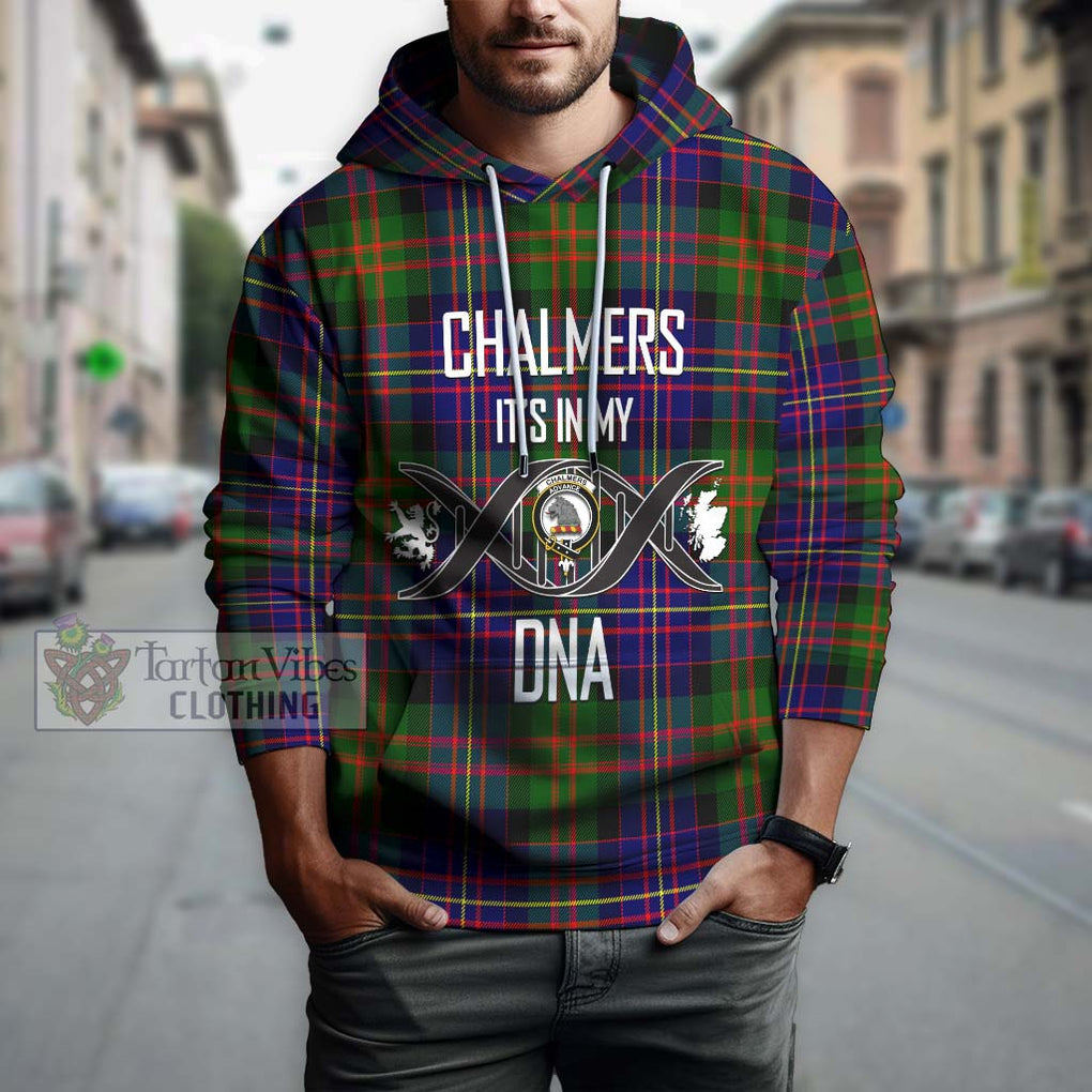 Chalmers Tartan Hoodie with Family Crest DNA In Me Style Pullover Hoodie - Tartan Vibes Clothing