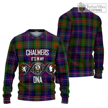 Chalmers Tartan Ugly Sweater with Family Crest DNA In Me Style Unisex - Tartan Vibes Clothing
