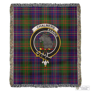 Chalmers Modern Tartan Woven Blanket with Family Crest