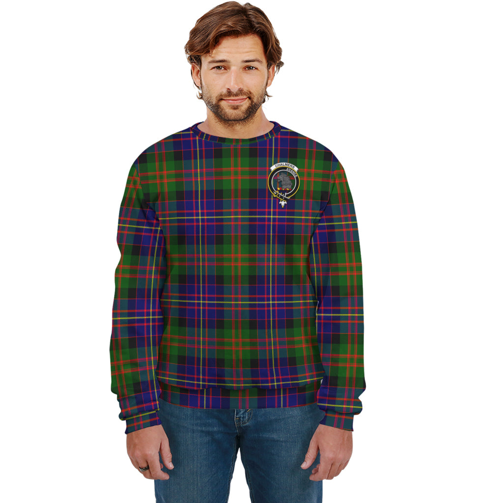 Chalmers Tartan Sweatshirt with Family Crest Unisex - Tartan Vibes Clothing