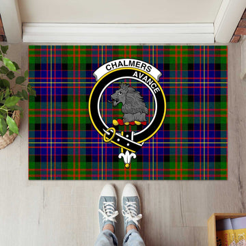 Chalmers Tartan Rubber Doormat with Family Crest L 60*90cm - Tartan Vibes Clothing