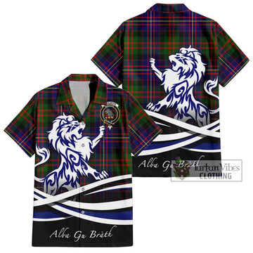 Chalmers Tartan Hawaiian Shirt with Alba Gu Brath Regal Lion Emblem Kid - Tartan Vibes Clothing