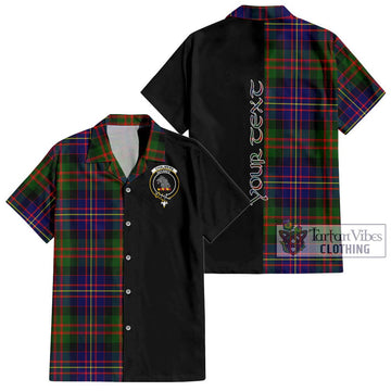Chalmers Tartan Hawaiian Shirt with Family Crest and Half Of Me Style Kid - Tartan Vibes Clothing