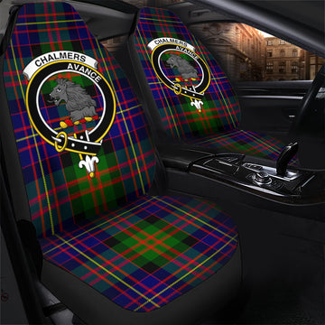 Chalmers Tartan Car Seat Cover with Family Crest - Tartan Vibes Clothing