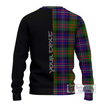 Chalmers Tartan Ugly Sweater with Family Crest and Half Of Me Style - Tartan Vibes Clothing