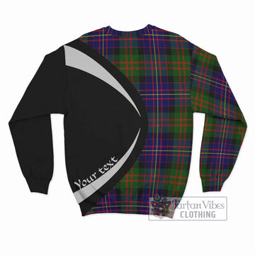 Chalmers Tartan Sweatshirt with Family Crest Circle Style - Tartan Vibes Clothing
