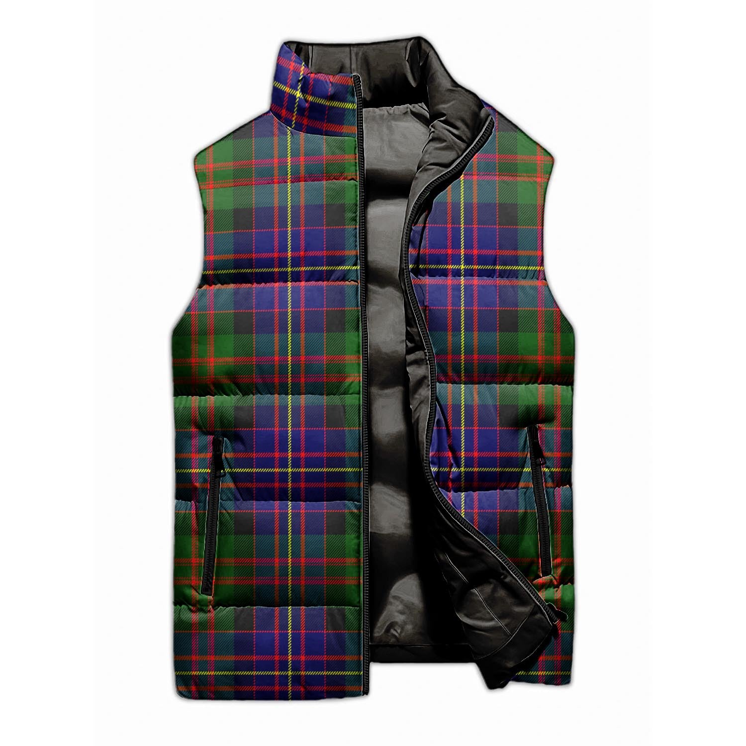 Chalmers Tartan Sleeveless Puffer Jacket Unisex M - Tartan Vibes Clothing