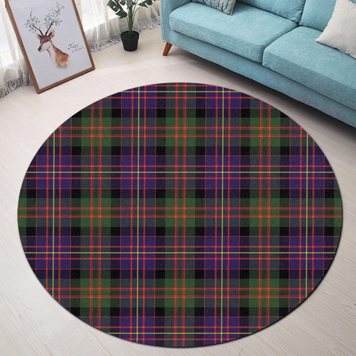 Chalmers Tartan Round Rug - Tartan Vibes Clothing