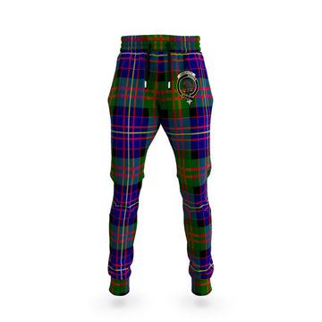 Chalmers Modern Tartan Joggers Pants with Family Crest