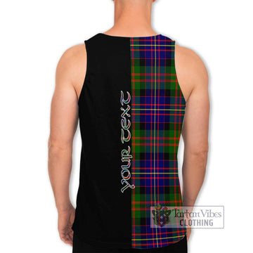 Chalmers Tartan Men's Tank Top with Family Crest and Half Of Me Style - Tartan Vibes Clothing