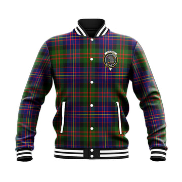 Chalmers Modern Tartan Baseball Jacket with Family Crest