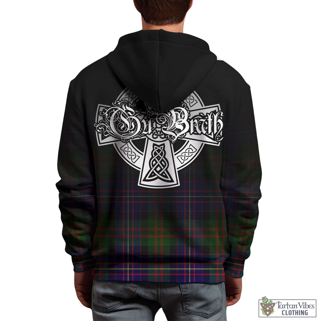 Chalmers Tartan Hoodie Featuring Alba Gu Brath Family Crest Celtic Inspired - Tartan Vibes Clothing