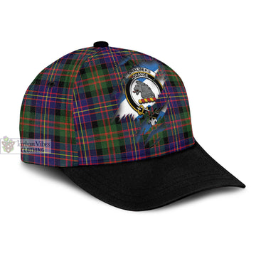 Chalmers Modern Tartan Classic Cap with Family Crest In Me Style