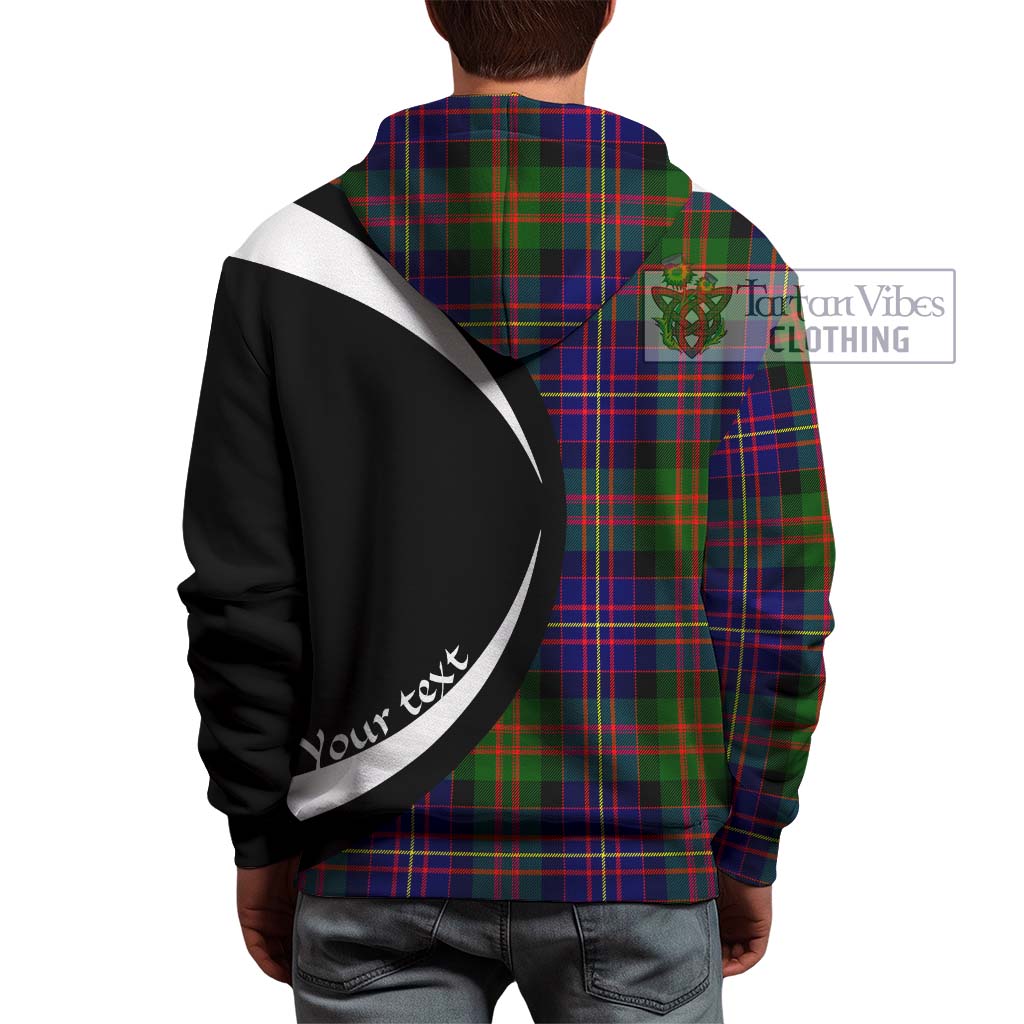 Chalmers Tartan Hoodie with Family Crest Circle Style - Tartan Vibes Clothing