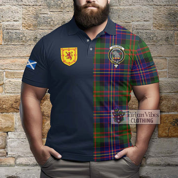 Chalmers Tartan Polo Shirt Alba with Scottish Lion Royal Arm Half Style - Tartan Vibes Clothing