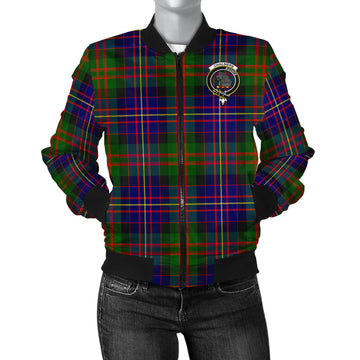 Chalmers Modern Tartan Bomber Jacket with Family Crest