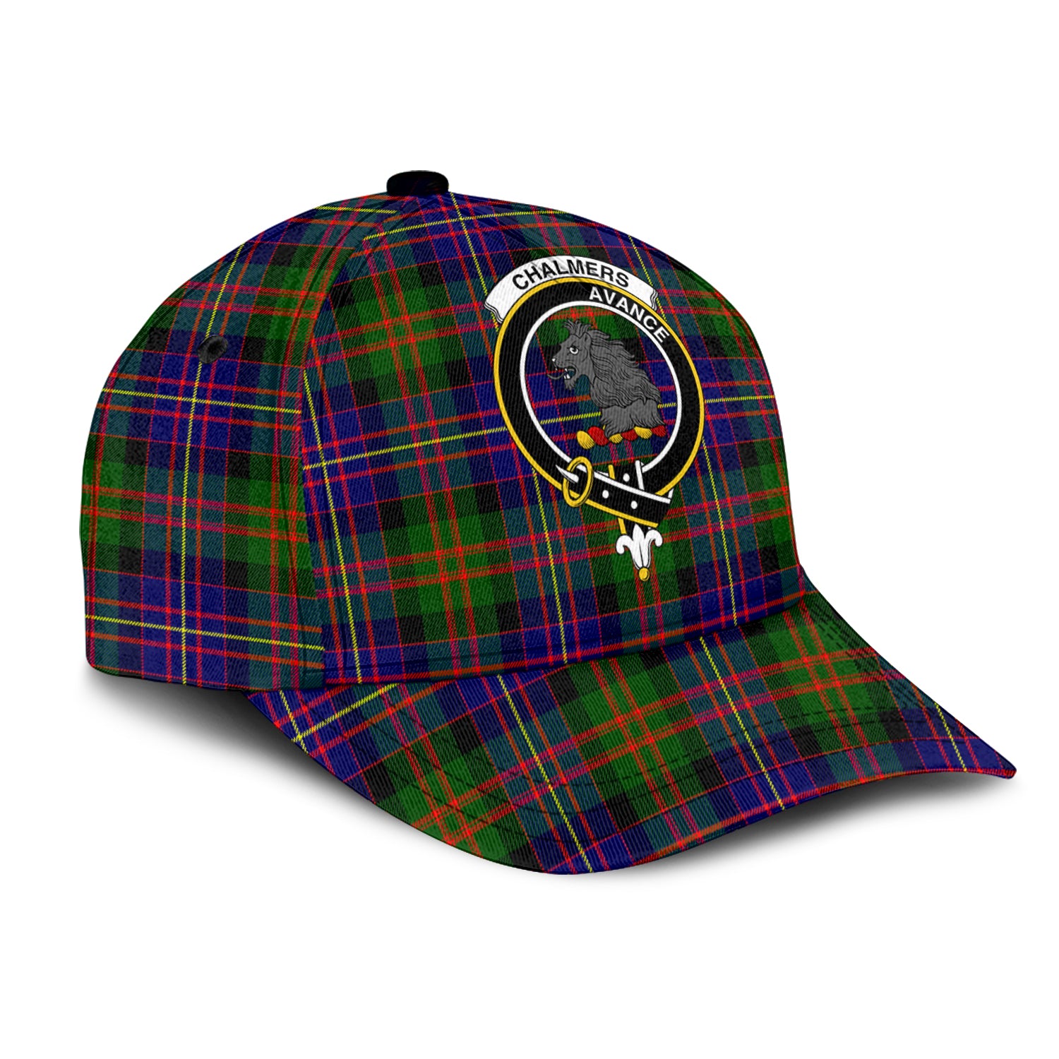 chalmers-modern-tartan-classic-cap-with-family-crest
