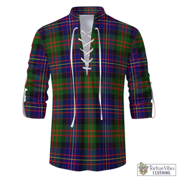 Chalmers Tartan Men's Scottish Traditional Jacobite Ghillie Kilt Shirt - Tartan Vibes Clothing