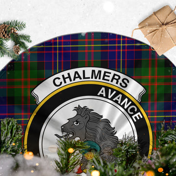 Chalmers Tartan Christmas Tree Skirt with Family Crest - Tartan Vibes Clothing