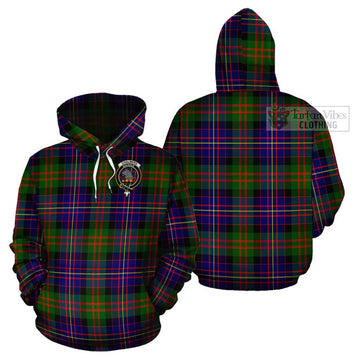 Chalmers Tartan Cotton Hoodie with Family Crest - Tartan Vibes Clothing