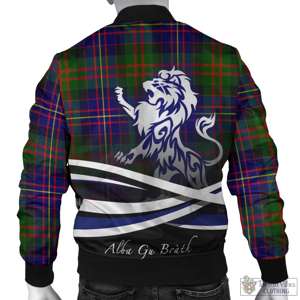 Chalmers Tartan Bomber Jacket with Alba Gu Brath Regal Lion Emblem - Tartan Vibes Clothing
