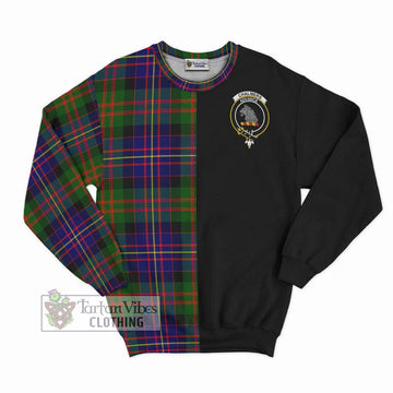 Chalmers Tartan Sweatshirt with Family Crest and Half Of Me Style - Tartan Vibes Clothing