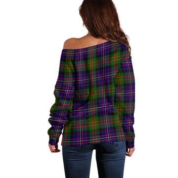 Chalmers Tartan Off Shoulder Women Sweater - Tartan Vibes Clothing
